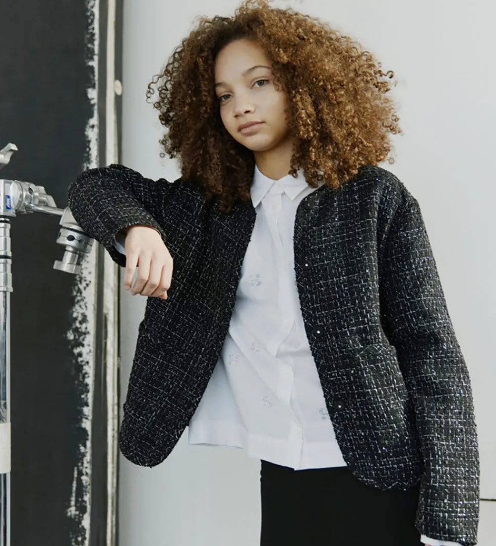 Jakke - Hollysy - Sort m. Glimmertern|Sofie Schnoor Outlet