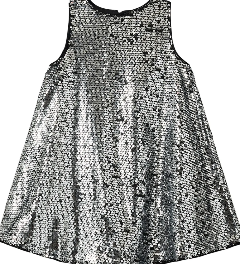 Kjole - SallySK - Silver m. Pailletter|Sofie Schnoor Outlet