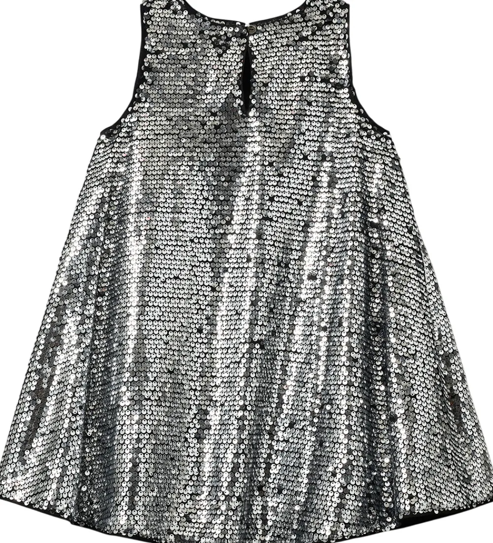 Kjole - SallySK - Silver m. Pailletter|Sofie Schnoor Outlet