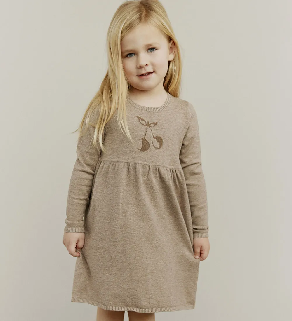 Kjole - Strik - Uld - Dagnysb - Brunmeleret|Sofie Schnoor