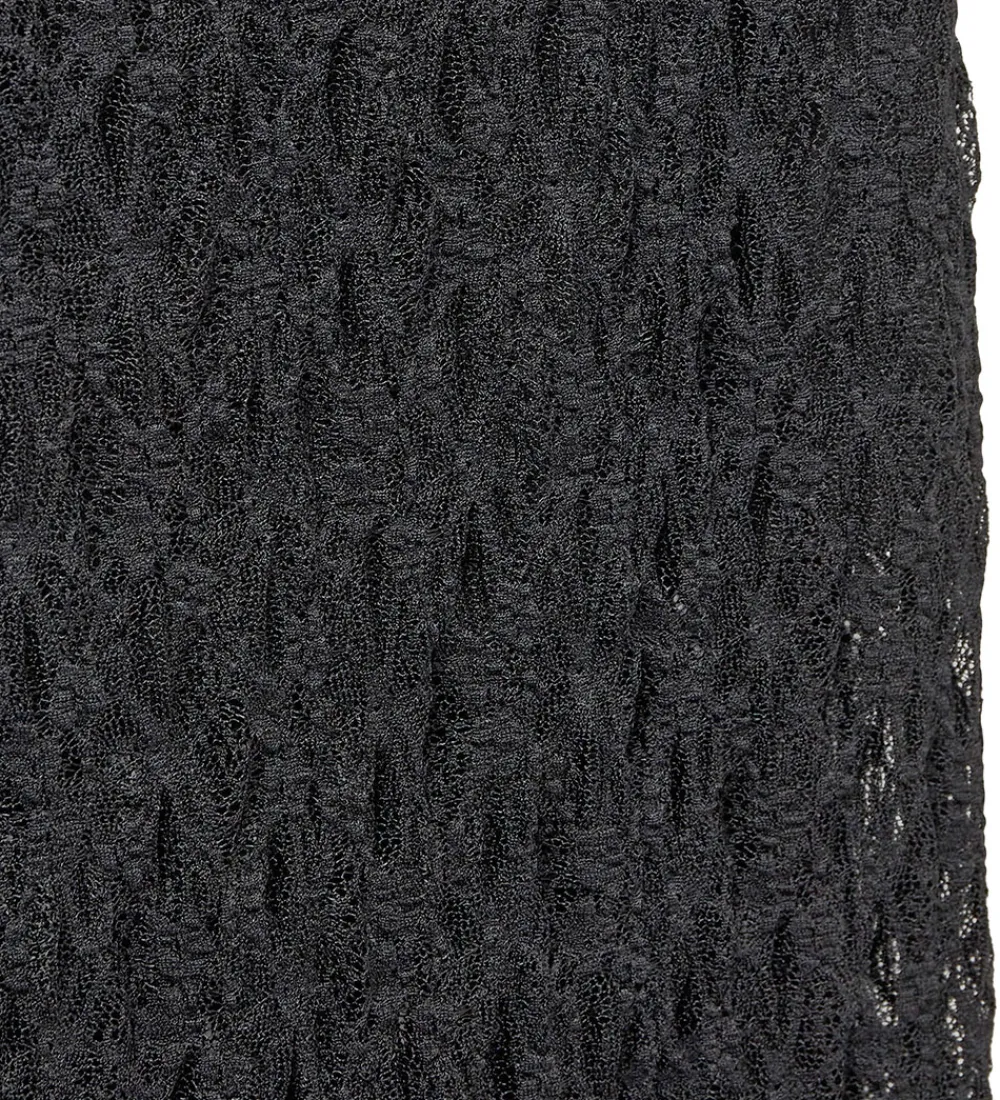 Nederdel - Sort m. Hulmønster|Sofie Schnoor New