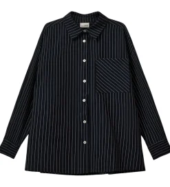 Skjorte - KaliaSy - Dark Navy m. Striber|Sofie Schnoor New