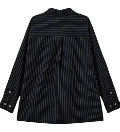 Skjorte - KaliaSy - Dark Navy m. Striber|Sofie Schnoor New