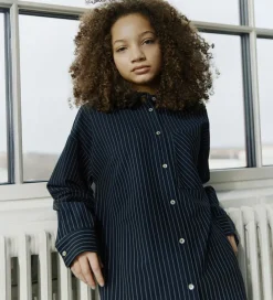 Skjorte - KaliaSy - Dark Navy m. Striber|Sofie Schnoor New