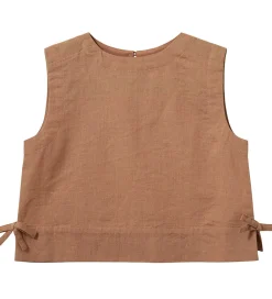 Top - Bomuld/Hør - Ezmask - Rose Brown|Sofie Schnoor Hot