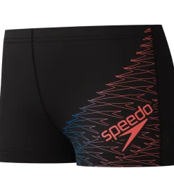 Badebukser - Medley Logo - Sort m. Rød|Speedo Outlet