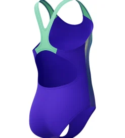 Badedragt - Digi Placement Splashback - Grøn/Lilla|Speedo Online