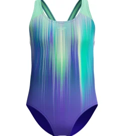 Badedragt - Digi Placement Splashback - Grøn/Lilla|Speedo Online