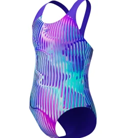 Badedragt - Digital Allover Splashback - Lilla/Pink|Speedo Online