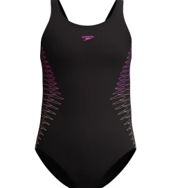 Badedragt - Placement Muscleback - Sort/Fersken|Speedo Discount
