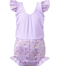 Blebadedragt - Happy Nappy Costume - Lilac Spring|Splash About Discount