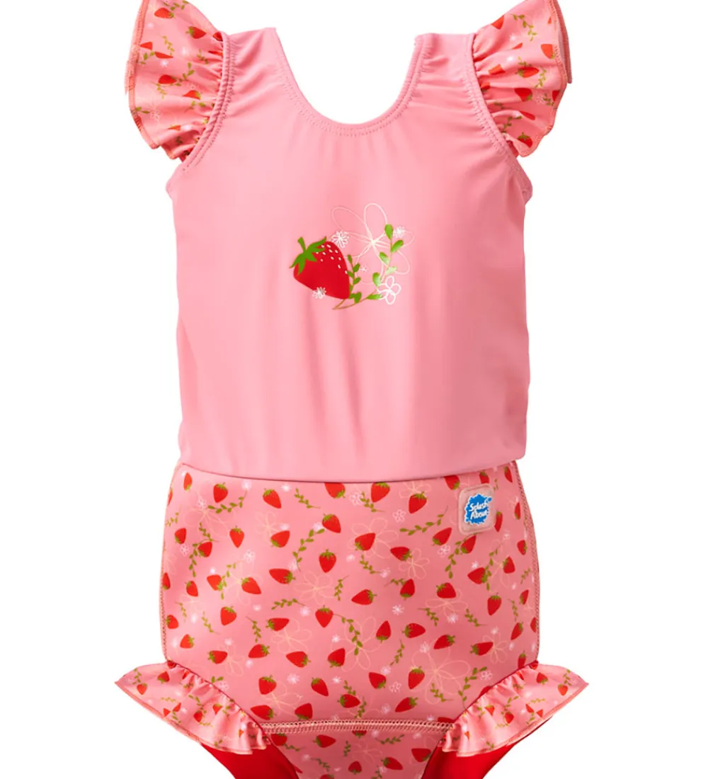 Blebadedragt - Happy Nappy Costume - Strawberry Fie|Splash About Sale