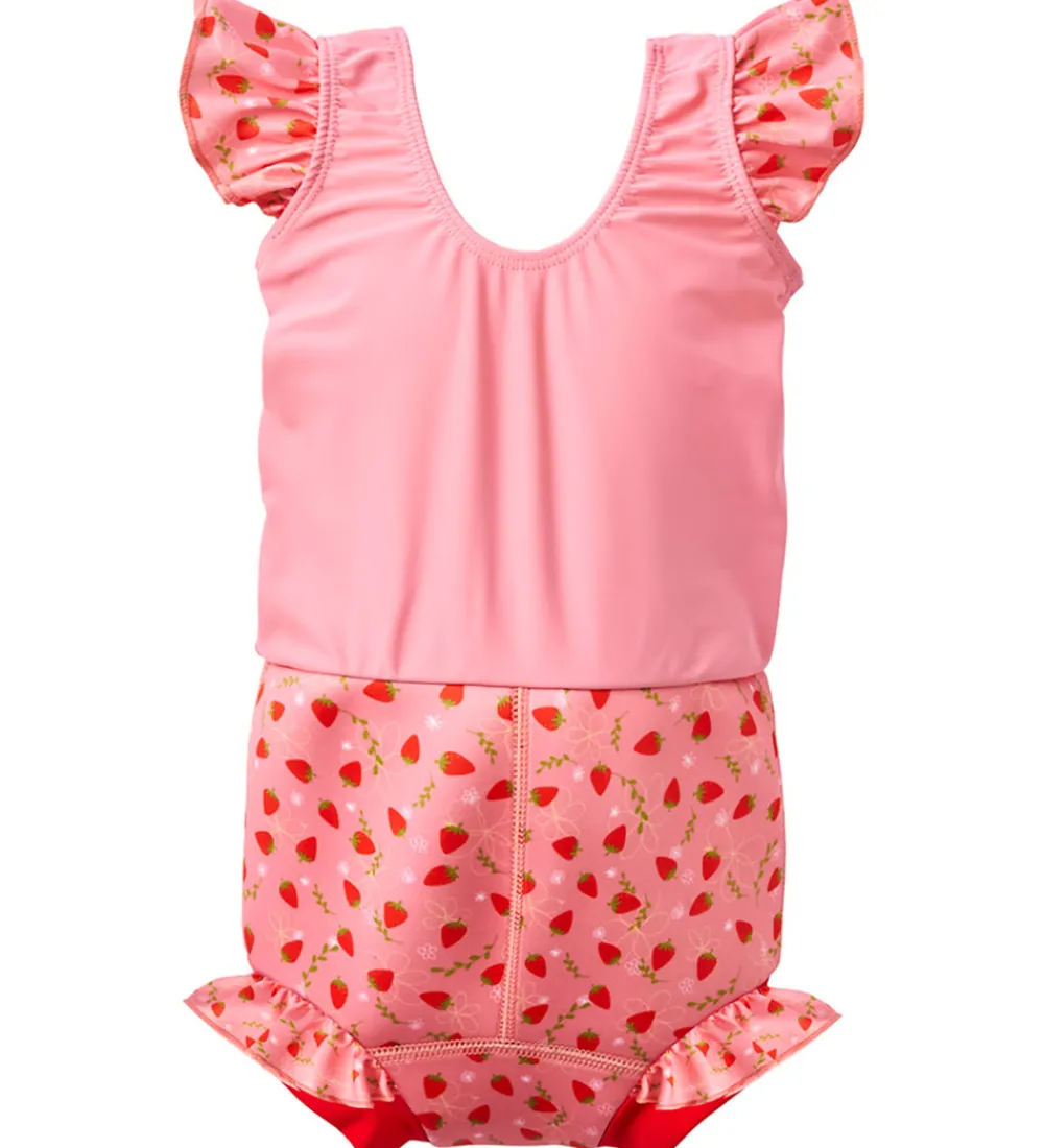 Blebadedragt - Happy Nappy Costume - Strawberry Fie|Splash About Sale