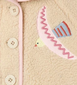 Fleecejakke - Beige m. Fugle|Stella McCartney Kids Clearance
