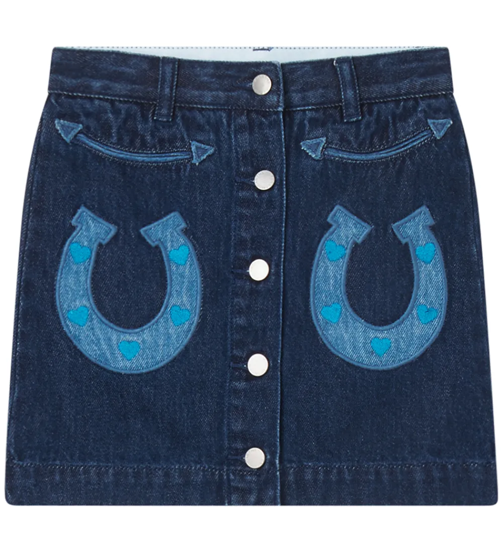 Nederdel - Denim - Blå m. Hestesko|Stella McCartney Kids Hot