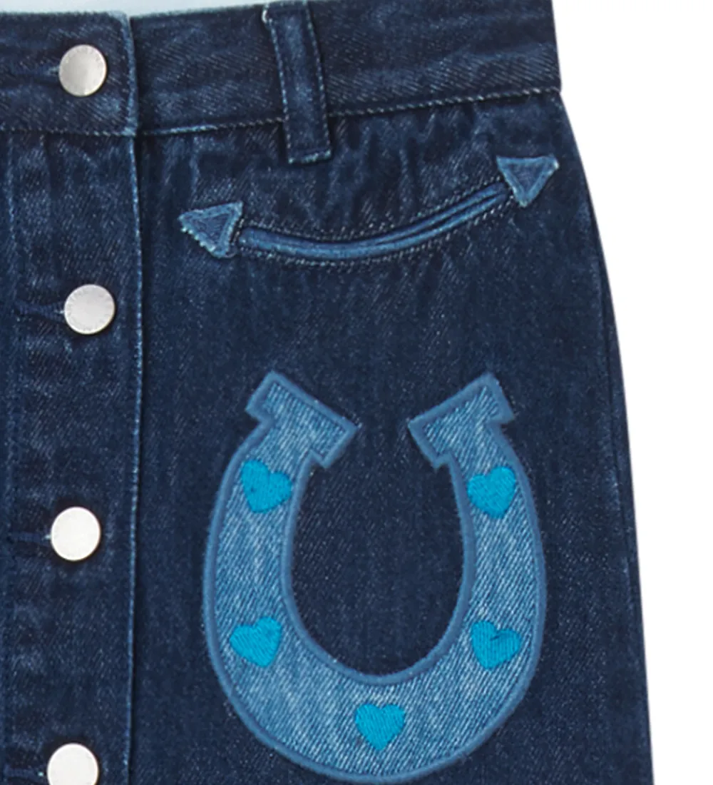 Nederdel - Denim - Blå m. Hestesko|Stella McCartney Kids Hot