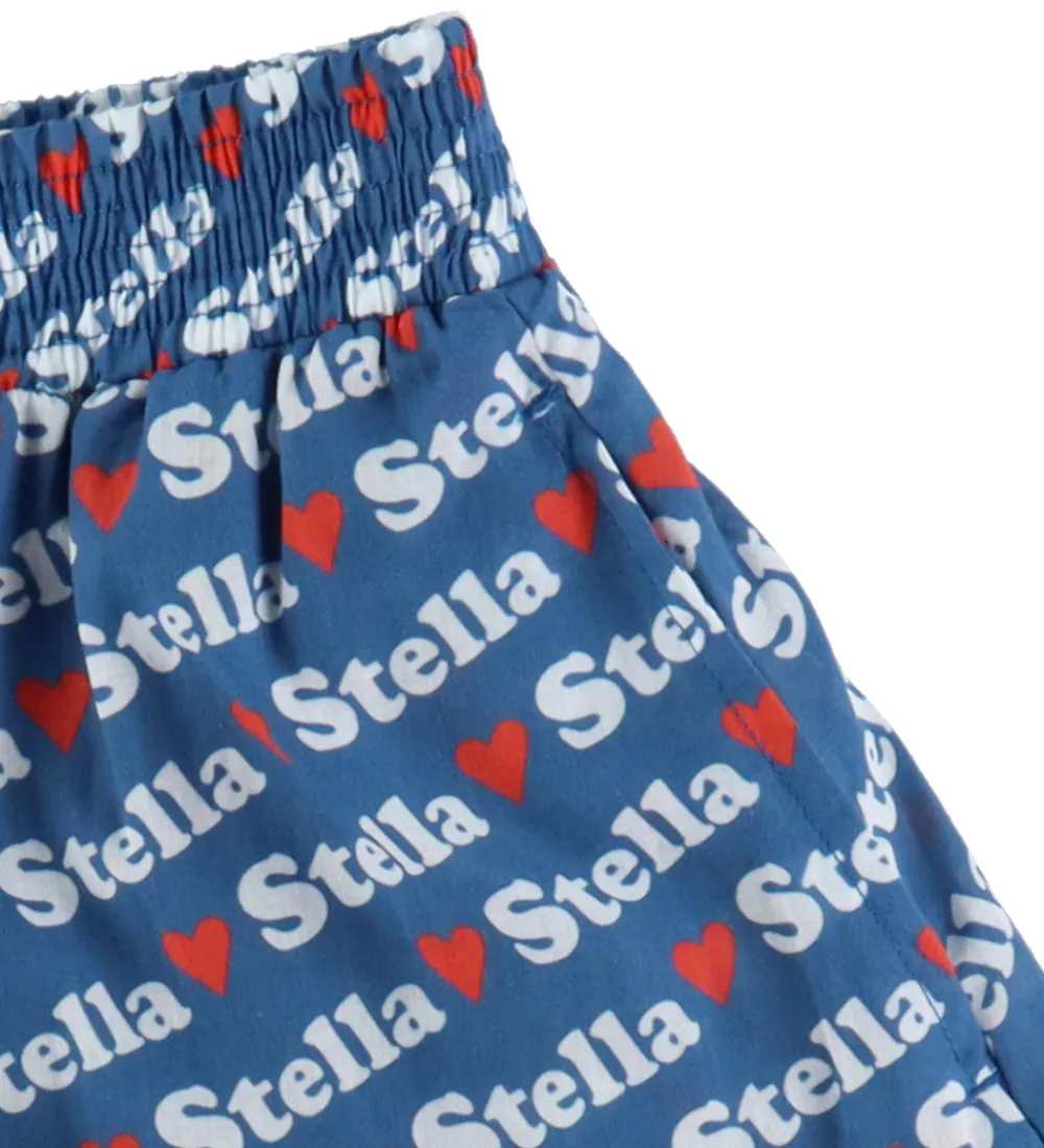 Nederdel - Blå m. Logoprint|Stella McCartney Kids New