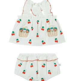 Sommersæt - Top/Bloomers - Ivory m. Kirseb|Stella McCartney Kids