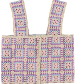 Top - Cropped - Hæklet - Sand/Lilla/Blå/Ro|Stella McCartney Kids New