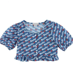 Top - Blå m. Logoprint|Stella McCartney Kids Sale