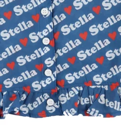 Top - Blå m. Logoprint|Stella McCartney Kids Sale