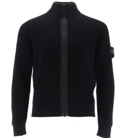 Cardigan - Uld - Sort|Stone Island