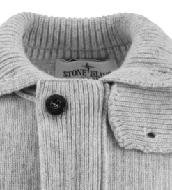Cardigan - Uld/Viskose - Gråmeleret|Stone Island Clearance