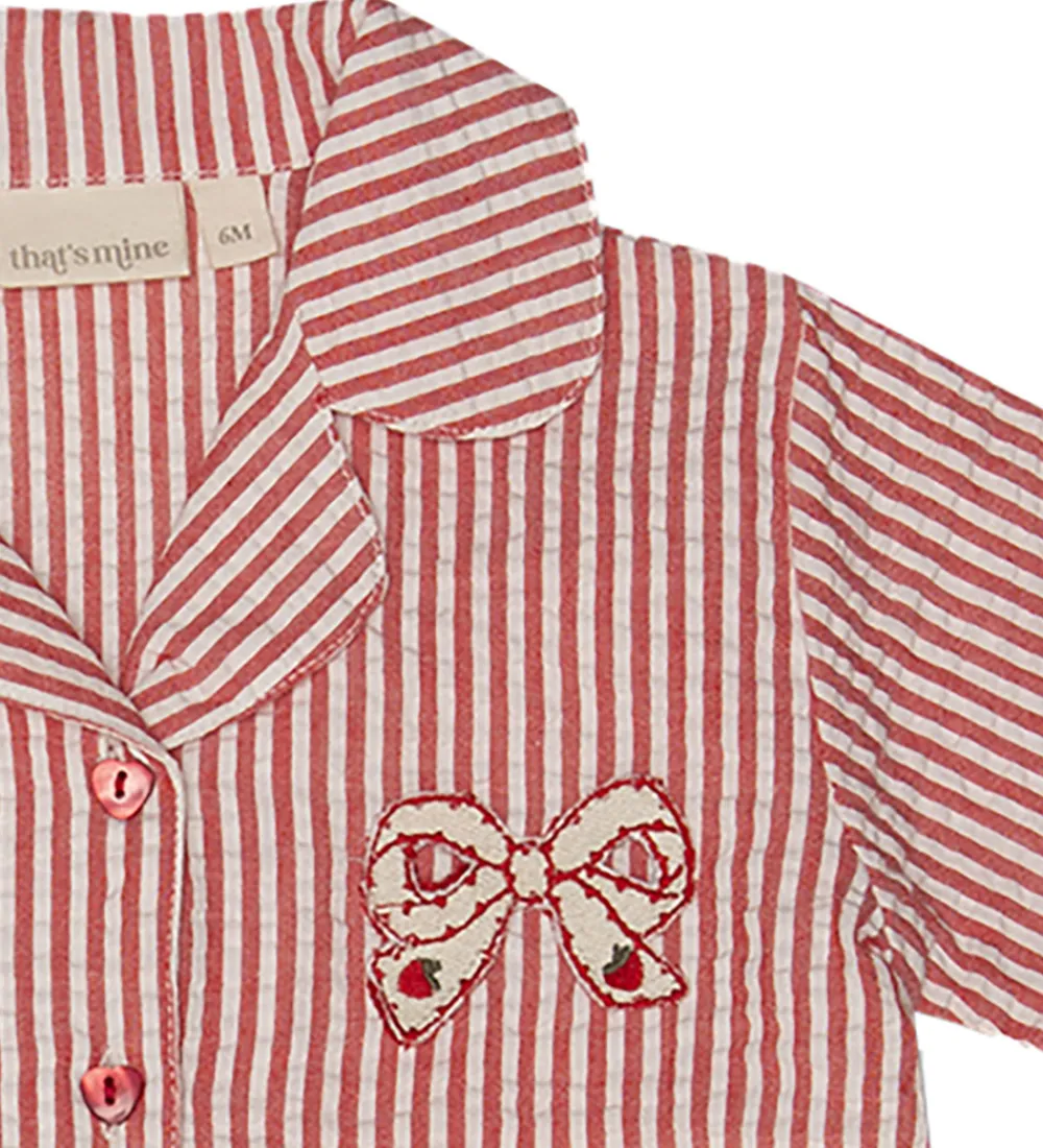 That's Mine Skjorte - Ino - Red Stripe|Thats Mine New