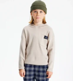 Hættetrøje - Strik - TNLarouse - Oatmeal|The New Clearance