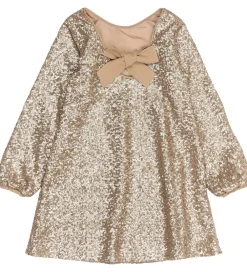 Kjole - TnRupa - Guld m. Palietter|The New Outlet