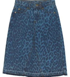 Nederdel - TnPrima - Mediun Blue Denim/Leo|The New Outlet