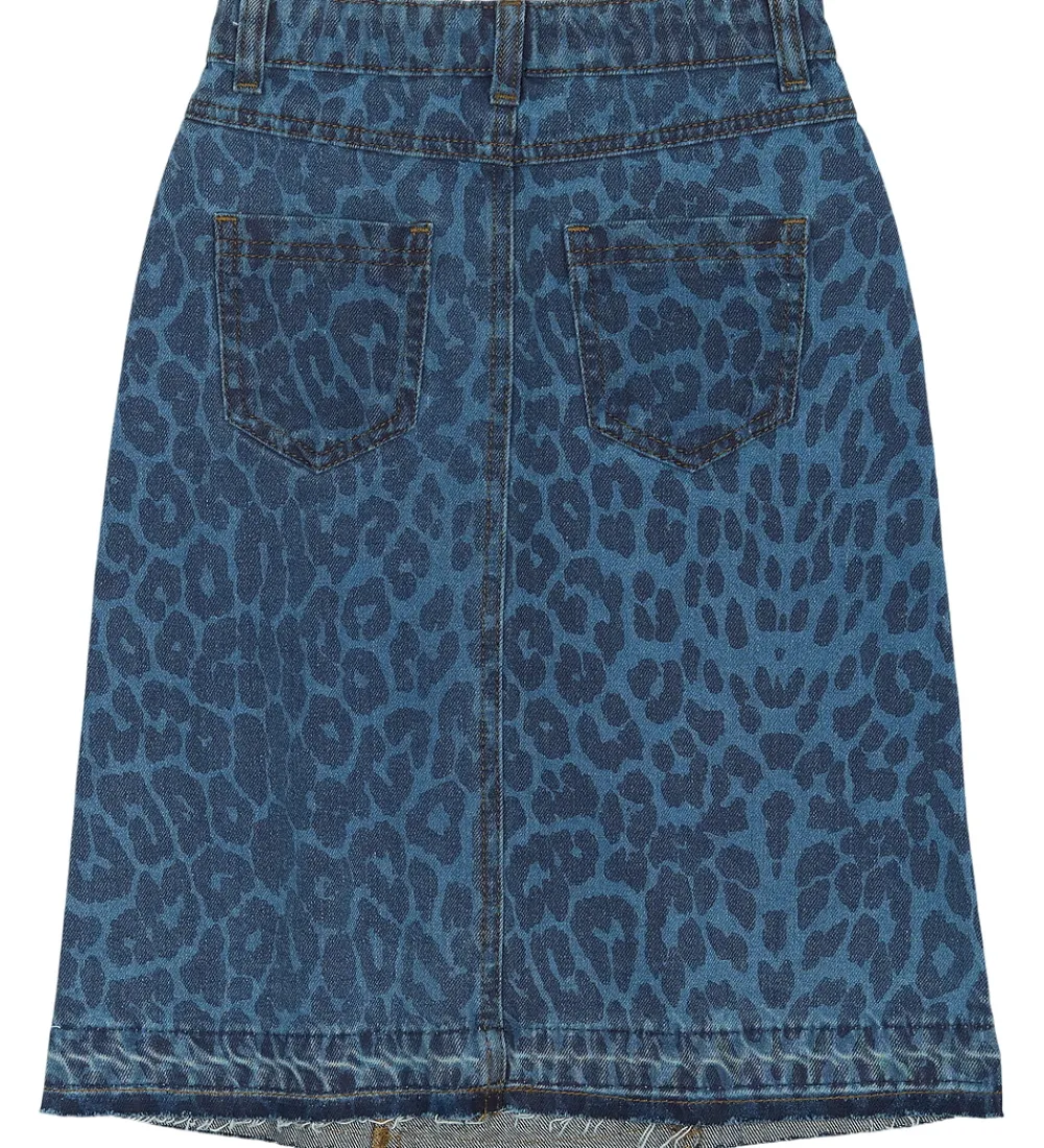 Nederdel - TnPrima - Mediun Blue Denim/Leo|The New Outlet