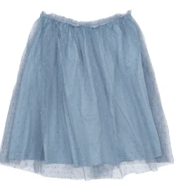 Nederdel - Tyl - TnNarice - Ashley Blue/Gold m. Guldprik|The New Discount