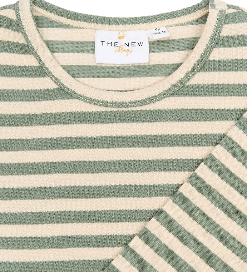 Siblings Bluse - Rib - TnstFro - Lily Pad Striped|The New Online