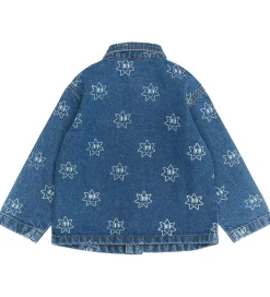 Siblings Denimjakke - TnstRipley - Medium Blue Denim AOP|The New Best