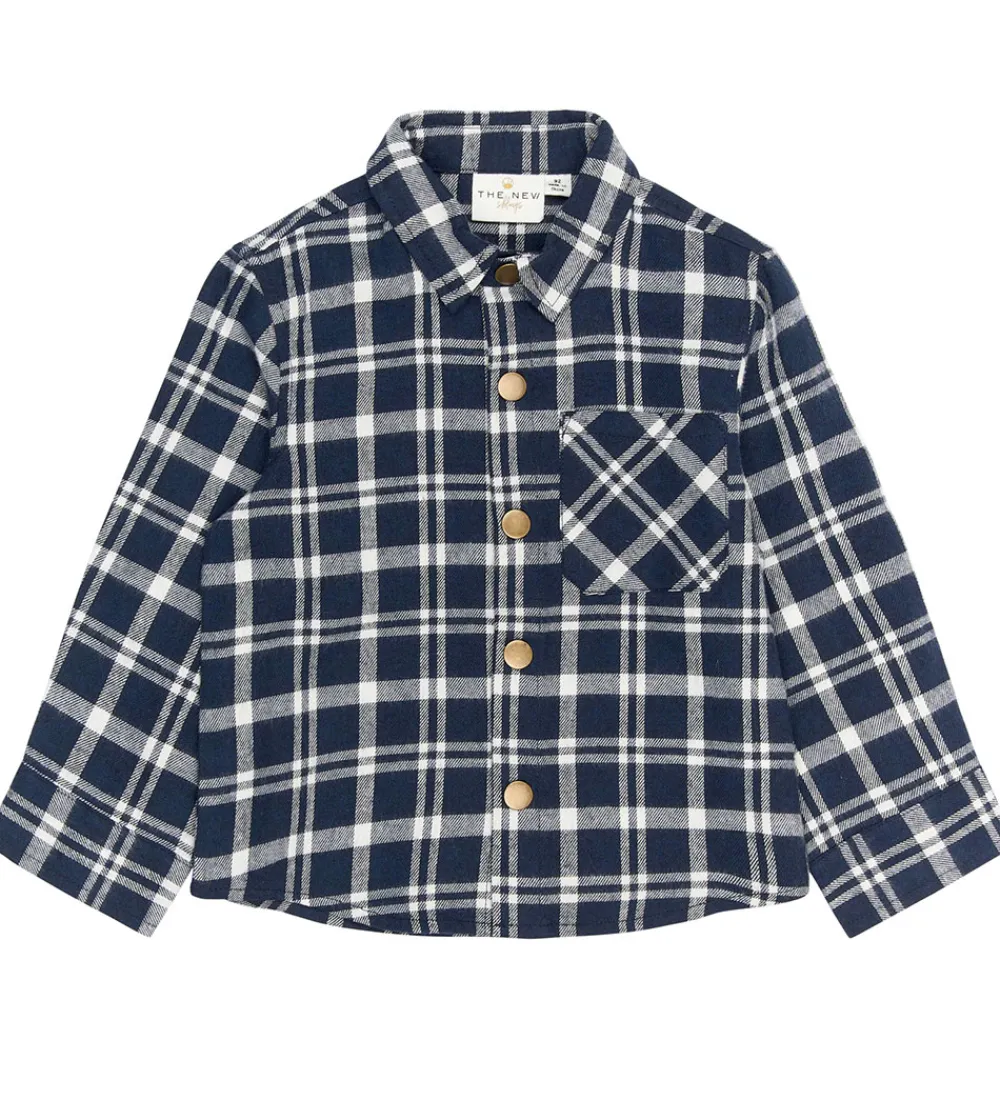 Siblings Skjorte - TnstRiggs - Flannel - Navy Blazer Che|The New Outlet