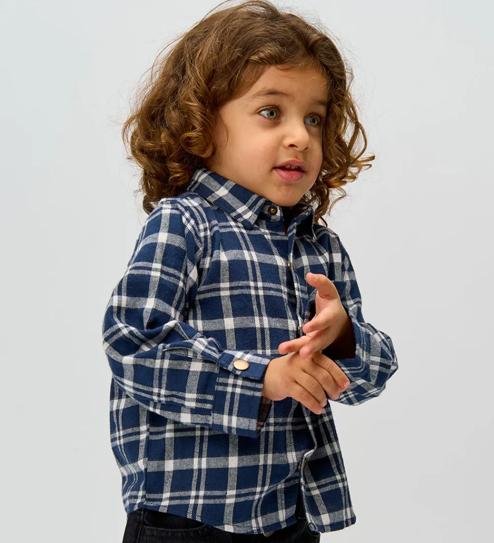 Siblings Skjorte - TnstRiggs - Flannel - Navy Blazer Che|The New Outlet