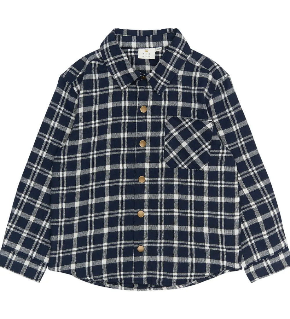 Skjorte - TnRonan - Navy Blazer Check|The New Sale
