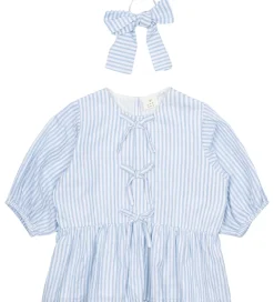 Top & Hårelastik - TnNalani - White Swan Striped|The New Sale