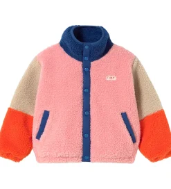 Fleecejakke - Color Block Polar - Mørkeblå|Tiny Cottons