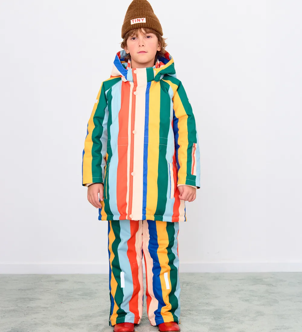 Vinterjakke - Multicolor Stripes|Tiny Cottons Clearance