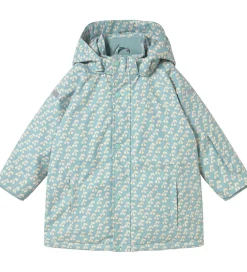 Vinterjakke - Cherries - Warm Grey|Tiny Cottons Clearance