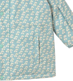 Vinterjakke - Cherries - Warm Grey|Tiny Cottons Clearance