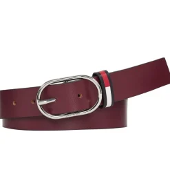 Bælte - Oval - Burgundy|Tommy Hilfiger Discount