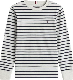 Bluse - Stripe - Light Grey Heather Stripe Grey|Tommy Hilfiger Discount