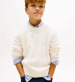 Bluse - Strik - Cable - Ivory Silk/White|Tommy Hilfiger Clearance