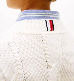 Bluse - Strik - Cable - Ivory Silk/White|Tommy Hilfiger Clearance