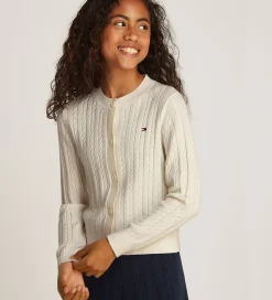 Cardigan - Strik - Mini Cable - Ivory Petal|Tommy Hilfiger