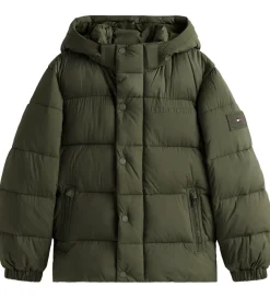 Dynejakke - Matt and Shine - Pewter Green|Tommy Hilfiger Sale
