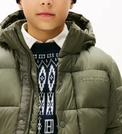 Dynejakke - Matt and Shine - Pewter Green|Tommy Hilfiger Sale